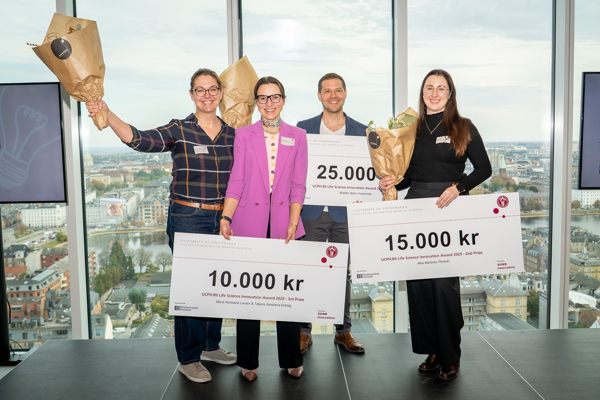 Winners of the UCPH:BII Life Science Innovation Award 2025